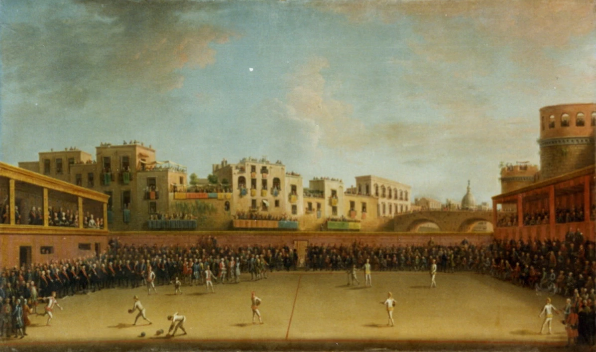 Gioco della palla a bracciale - Certosa di san Martino, Napoli